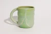 Large Bubble Mug in Pistachio: round pale green stoneware mug